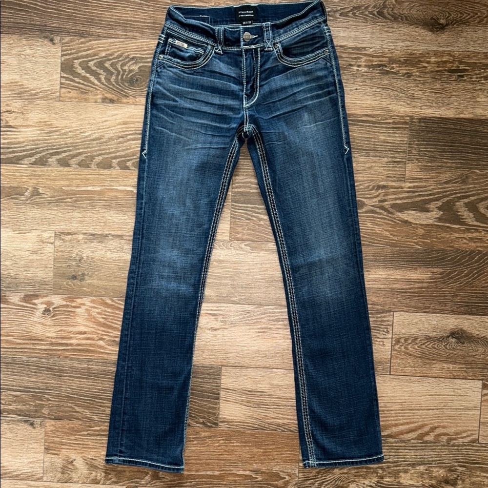 Men’s Buckle Black Blue jeans